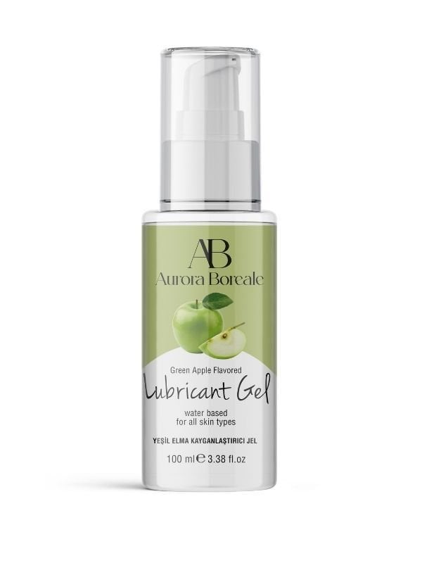 Aurora Boreale Yeşil Elma Aromalı Kayganlaştırıcı Jel 100 ML