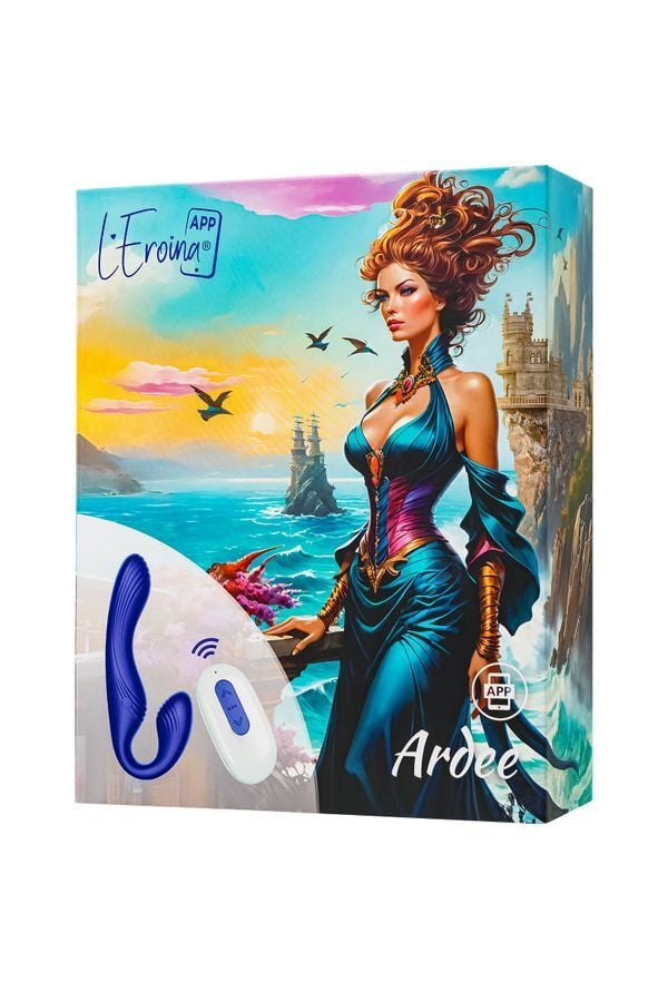 L’Eroina APP ARDEE Kemer Gerektirmeyen Strapon, Uygulama ve Kumandadan Kontrollü, Silikon, Mavi, 31