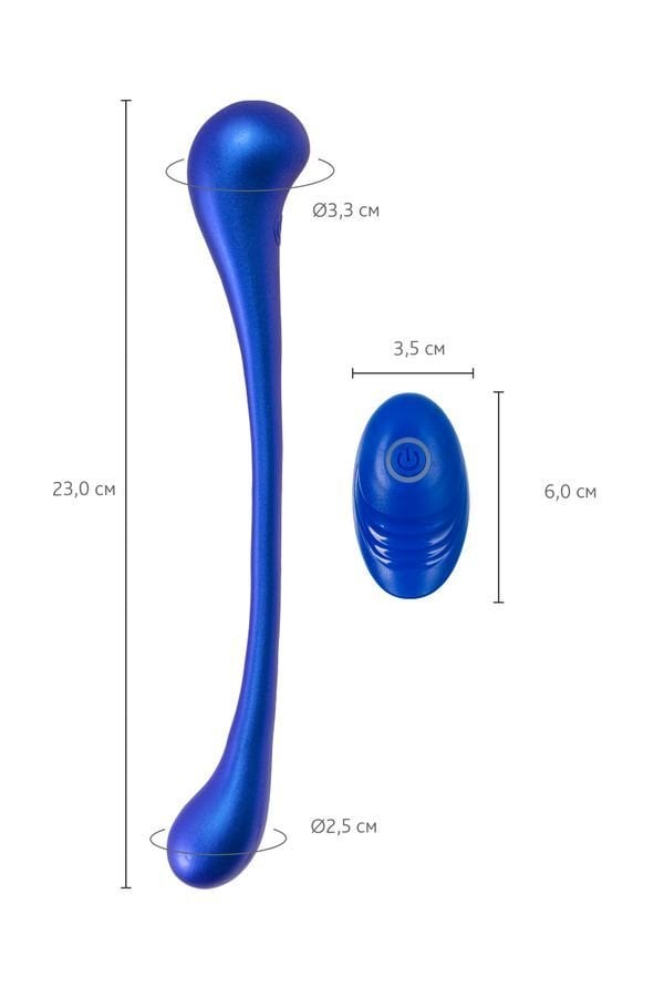 L’Eroina APP ETERN Çok Fonksiyonlu Vibratör, Kumanda ve Uygulama Kontrollü, Silikon, Mavi, 23 cm