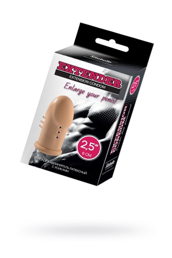 CENSAN Extender Cap Sitabella Penis Klıfı, 3.5 inç, antenli, lateks