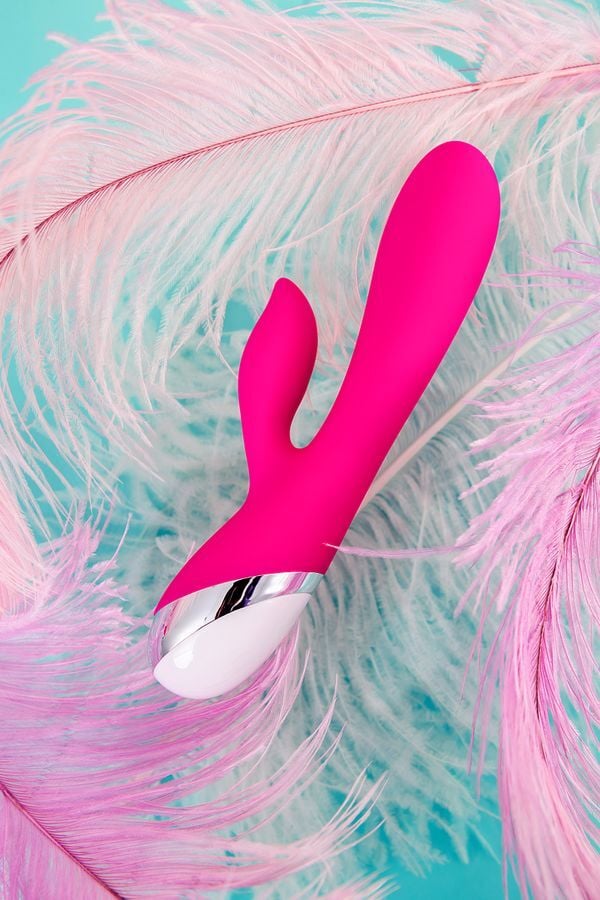 Vibratör, Silikon, Pembe, 19 cm Usb Şarz