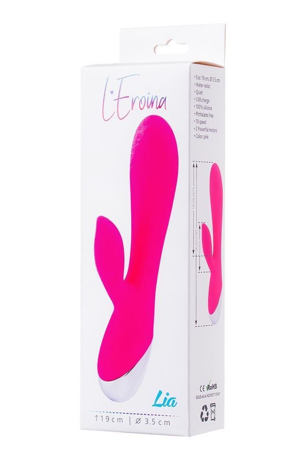 Vibratör, Silikon, Pembe, 19 cm Usb Şarz