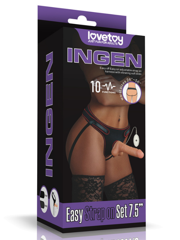 Censan Vibrating Easy Strapon Set  7.5 İnç Belden Bağlamalı Model2