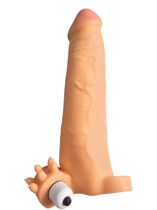 Gerçekçi Penis Kılıfı Et Dokusunda Titreşimli