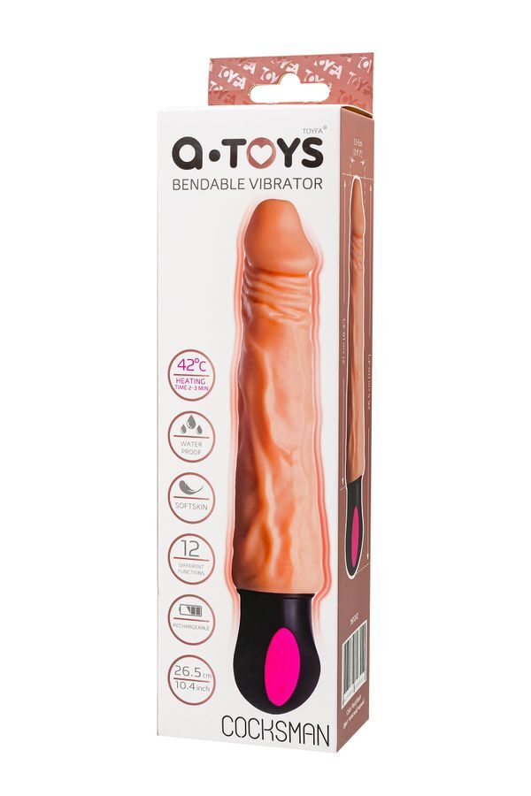 Censan Cocksman Realistik Vibratörü TPE Ten 26,5 cm