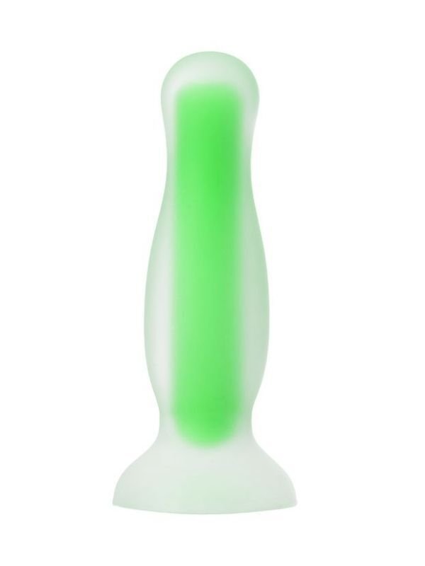 Censan Beyond Victor Glow Karanlıkta Parlayan Anal Plug Silikon Şeffaf 10 cm