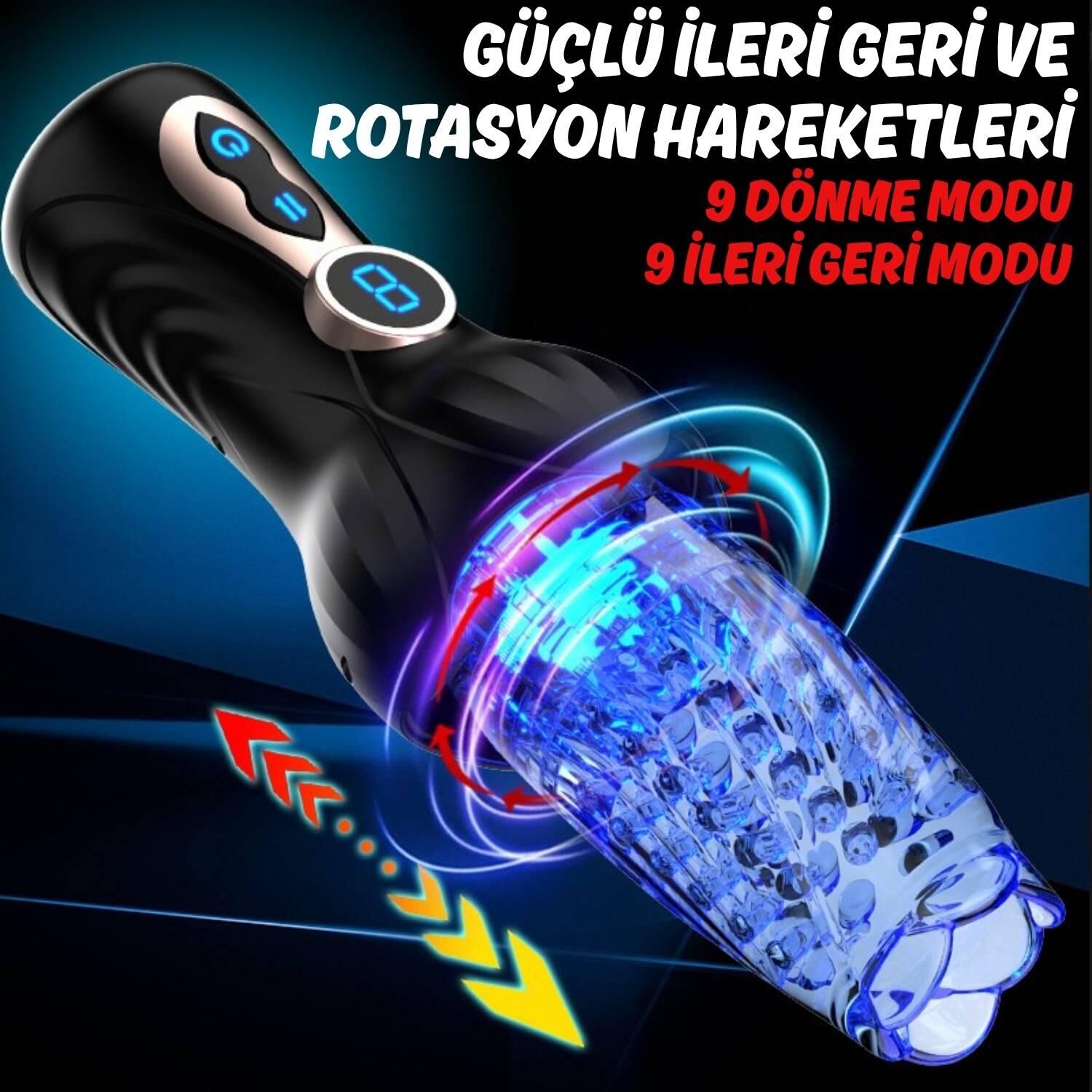 Censan Dönebilen Mastürbatör Cyclone Blowjop Simulator