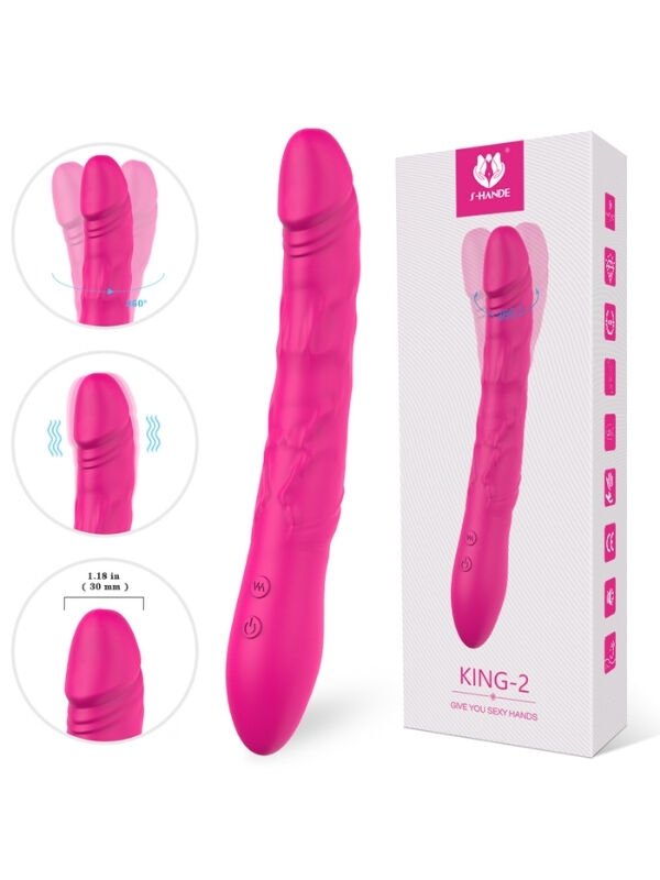 S-Hande King 2 Modern Vibratör Pembe