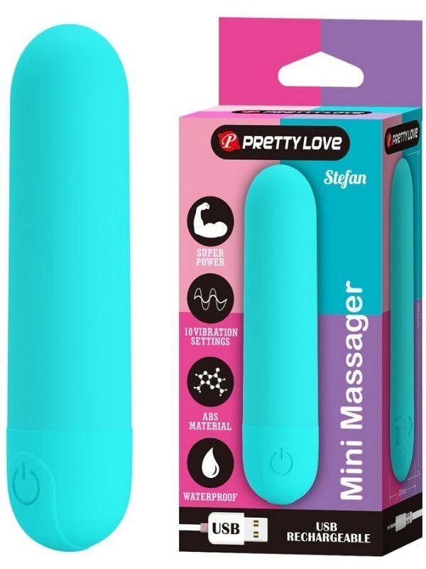 Censan Stefan Mini Massager Bullet Vibratör Mavi