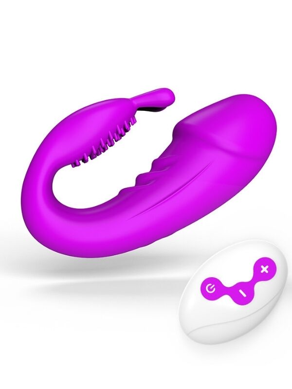Censan Kablosuz Kumandalı Şarjlı 2 in 1 Giyilebilir Rabbit Mini Vibratör