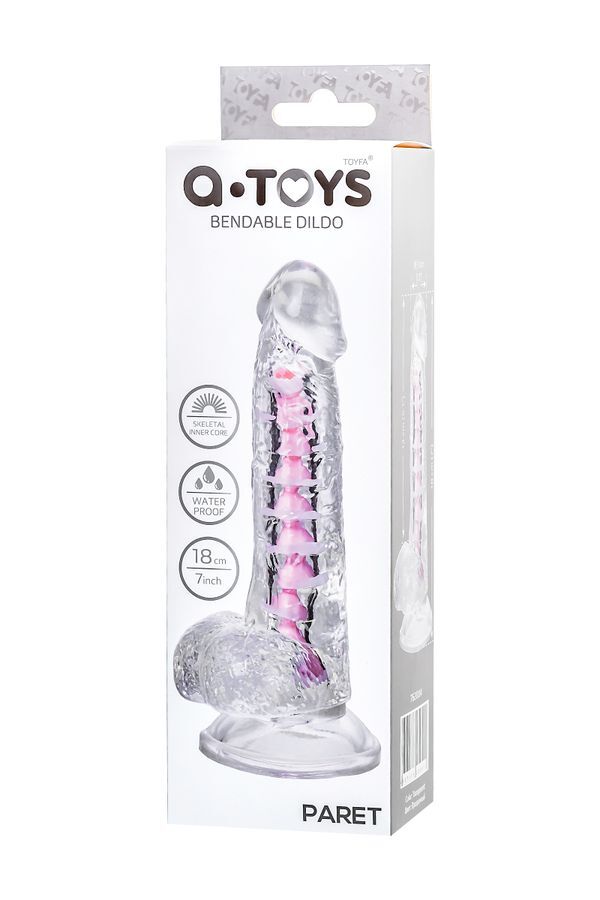 CENSAN  Paret Kıkırdaklı Jel Dildo 18 cm
