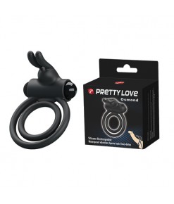 Pretty love-Kaliteli Silikon Titreşimli Penis Halkası 