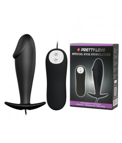 12 Titreşimli Kumandalı Vibratör Zenci Penis Anal Plug Stimülatör