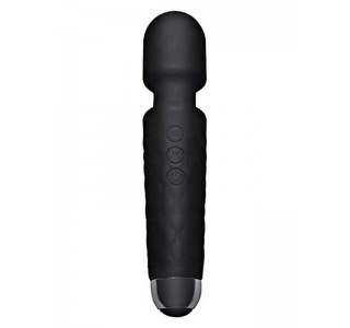 Female Wand Massager USB Şarjlı Vibratör - Siyah