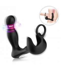 PRIME TOYS Gale Max 360° Rotasyonlu Perine ve Testis Uyarıcı Halkalı Prostat Masaj Vibratör
