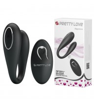 Pretty Love Algernon Siyah USB Şarjlı 12 Titreşimli Uzaktan Kumandalı Vibratör