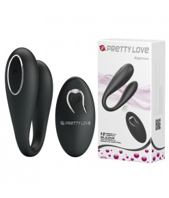 Pretty Love Algernon Siyah USB Şarjlı 12 Titreşimli Uzaktan Kumandalı Vibratör