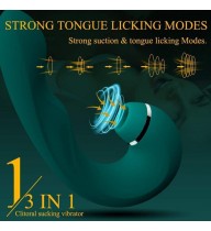 Vajinal Tapping Titreşimli G-Spot Uyarıcı ve Klitoris Emiş Güçlü 3 in 1 Vibratör