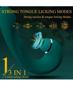 Vajinal Tapping Titreşimli G-Spot Uyarıcı ve Klitoris Emiş Güçlü 3 in 1 Vibratör
