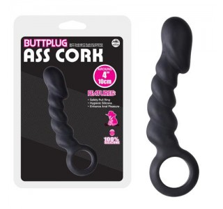 Ass Cork 10cm Siyah Anal Tıkaç