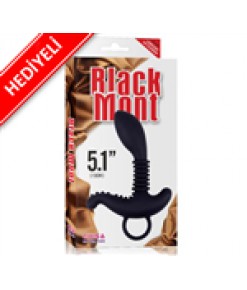 Black Mont 13cm Tırtıklı Anal Tıkaç - HEDİYELİ