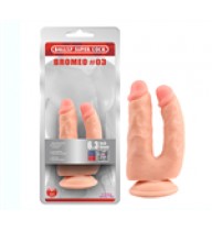 Brumeo 03 İki Uçlu Vantuzlu Çatal Dildo