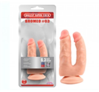 Brumeo 03 İki Uçlu Vantuzlu Çatal Dildo