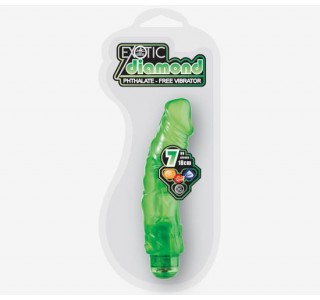 Exotic Diamond 18cm Jel Vibratör Yeşil