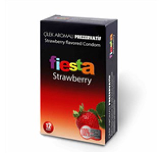 Fiesta Strawberry Çilekli Aromalı Prezervatif...