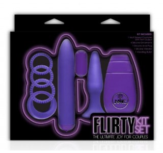 Flirty Kit Çiftler için Aşk Seti (Mor)