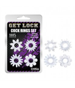 Get Lock Tırtıklı Penis Halka Seti