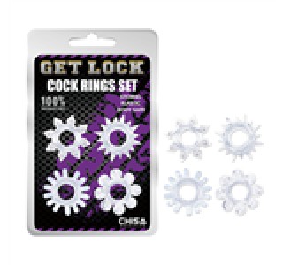 Get Lock Tırtıklı Penis Halka Seti