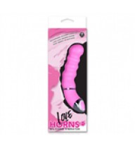 Love Horns 11,5 cm Silikon Vibratör - Pembe