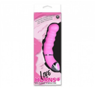 Love Horns 11,5 cm Silikon Vibratör - Pembe
