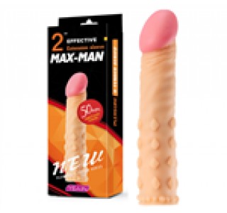 Max Man 50mm Dolgulu Penis Kılıfı - 3