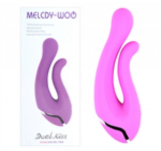 Melody Woo Dual Kiss Çift Uçlu Vibratör Kumandalı