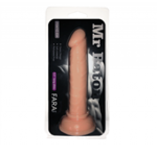 Mr. Baton 13cm Damarlı Vantuzlu Dildo