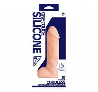 One Touch Silicone 18cm Kablosuz Vibratör - Ten