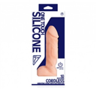 One Touch Silicone 18cm Kablosuz Vibratör - Ten