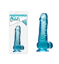 Quartz Aqua Şeffaf Jel Dildo..