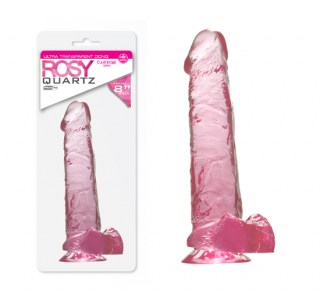 Quartz Rosy Şeffaf Jel Dildo..