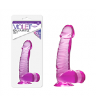 Quartz Violet Şeffaf Jel Dildo..