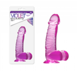 Quartz Violet Şeffaf Jel Dildo..