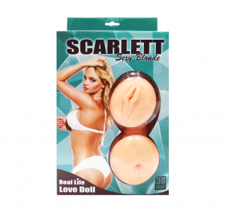 Scarlett Sexy Blonde Gerçekçi Sarışın Şişme Bebek