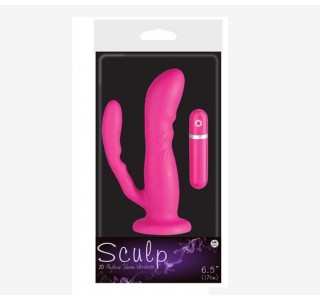 Sculp Silikon Çatal Vibratör - Pembe