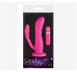 Sculp Silikon Çatal Vibratör - Pembe