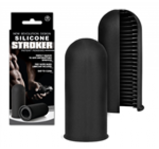 Silicone Stroker Mastürbatör - Siyah
