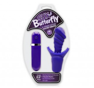 Sux Butterfly Klitoral Uyarıcılı Silikon Vibratör Model2