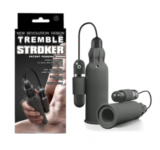 Tremble Stroker Titreşimli Modern Mastürbatör - Gri..