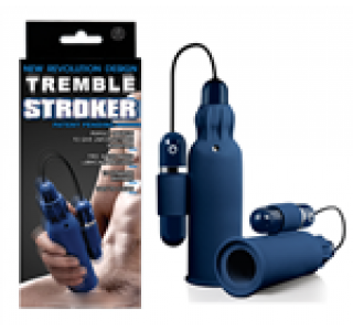 Tremble Stroker Titreşimli Modern Mastürbatör - Mavi